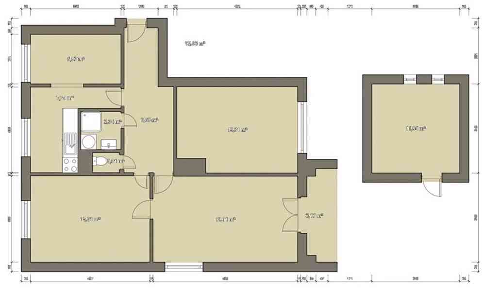 Pronájem bytu 3+1 (90 m²) – Staré Město pod Landštejnem - foto 8