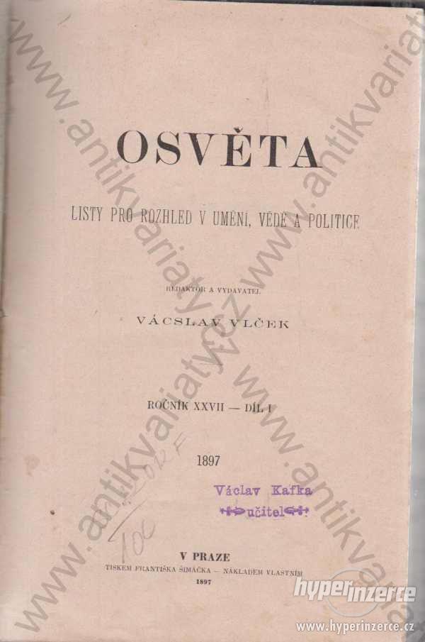 Osvěta Vácslav Vlček 1897 - foto 1