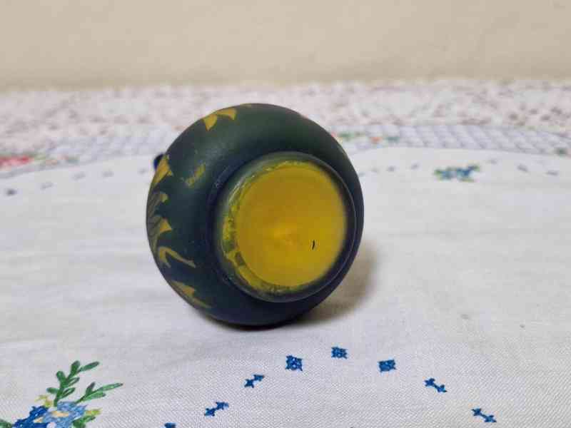 Krásná mešnší žlutá Váza Loetz Richard - foto 7