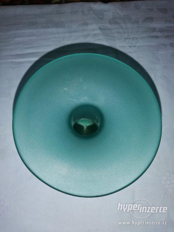 Váza - zelená - neobvyklý tvar - foto 3