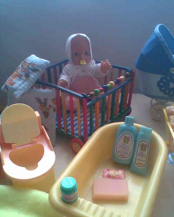 Retro nové panenky s nábytečkem - foto 4