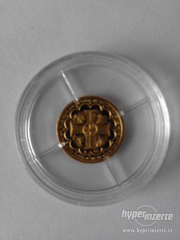 Zlatá mince Dějiny křesťanství 0,5 gr, 585 Au - foto 3