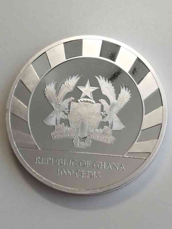 Stříbrná mince 1 kg s certifikátem - nosorožec 2021 - foto 2