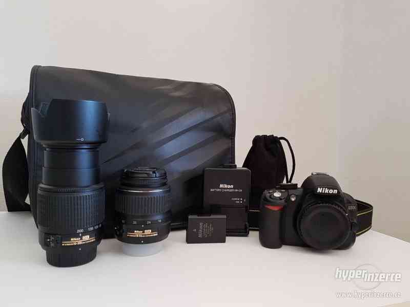Nikon D3100 + Nikkor 18-55mm / 55-200mm + příslušenství - foto 2