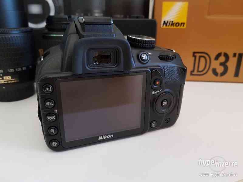 Nikon D3100 + Nikkor 18-55mm / 55-200mm + příslušenství - foto 5