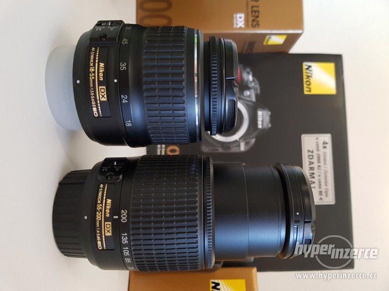Nikon D3100 + Nikkor 18-55mm / 55-200mm + příslušenství - foto 8