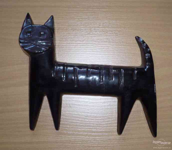 Keramická kočka - závěsná dekorace - foto 1