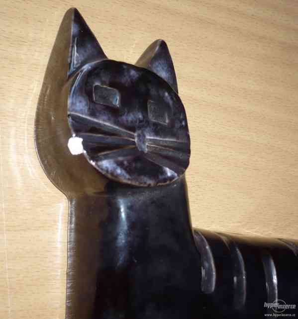 Keramická kočka - závěsná dekorace - foto 2