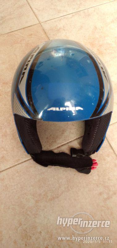 Dětská lyžařská helma Alpina vel. 53-54 cm - foto 1