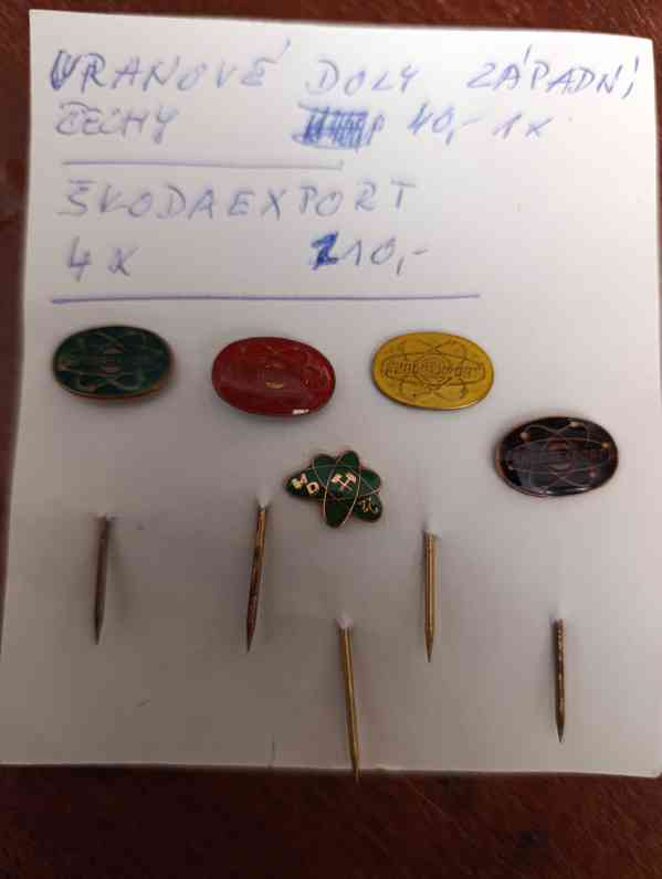 Sběratelské odznaky Čs. uranový průmysl a doly - foto 5