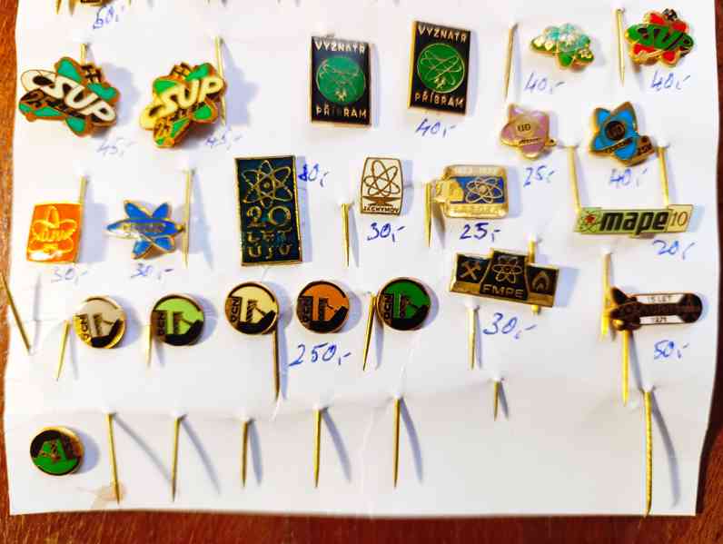 Sběratelské odznaky Čs. uranový průmysl a doly - foto 2