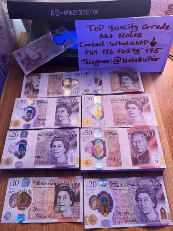 whatsapp +49 176 14595175  - Counterfeit British Pounds Bill