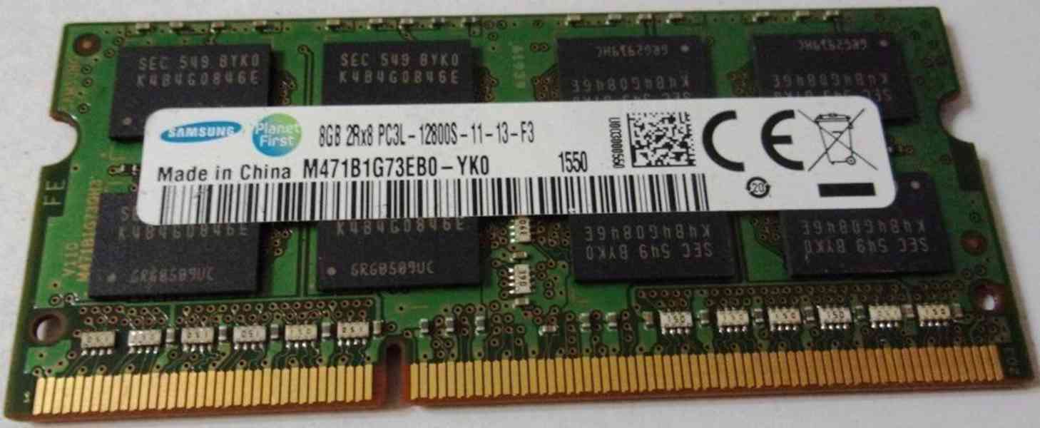 Paměti Samsung 8 GB DDR3 SODIMM, 1600MHz - foto 2