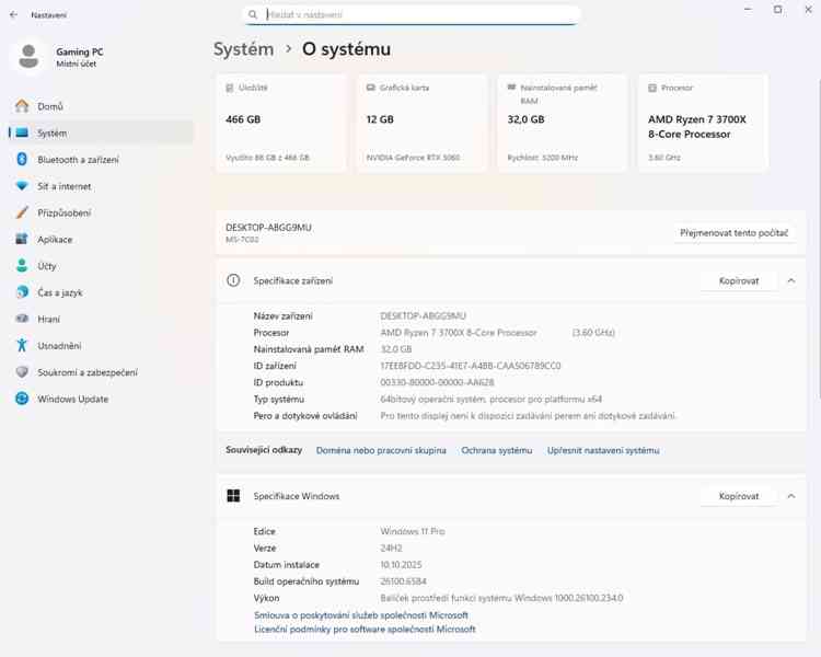 💣 HERNÍ PC RYZEN 7 3700X, 32GB RAM, RTX 3060 12GB, SSD 💣 - foto 8