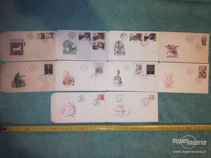 Obálky se známkami, s obrázky a razítky - 50 ks - foto 3