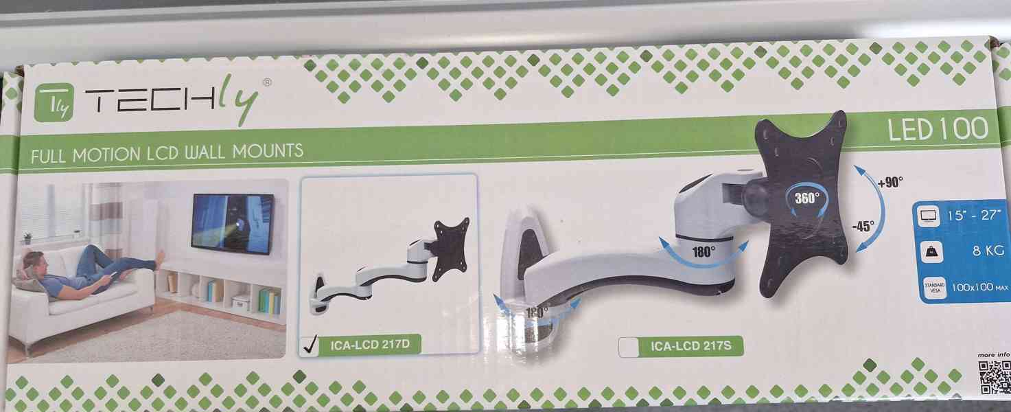 drzak monitoru na zed Techly LED 100 - foto 3