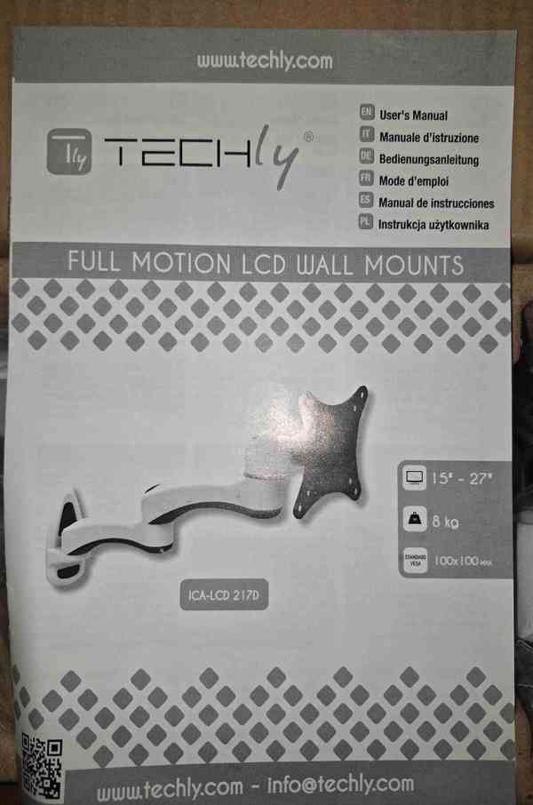 drzak monitoru na zed Techly LED 100 - foto 2