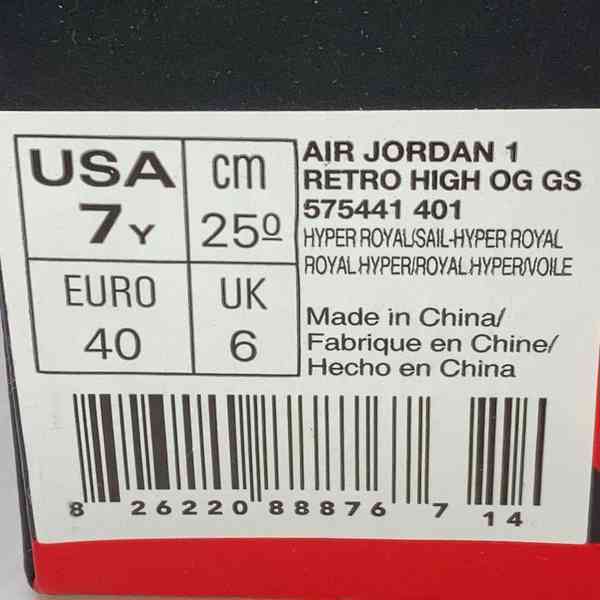 Nike Air Jordan 1 Retro High OG GS vel. 40 - foto 4