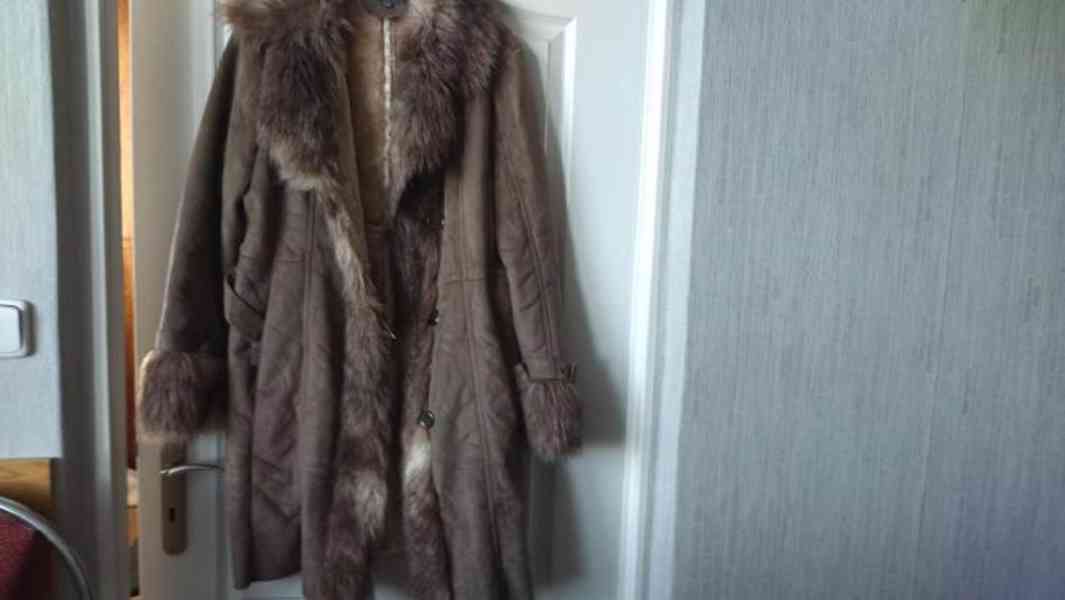 Adagio luxusní kožešinový kabát jako nový vel 44  - foto 1