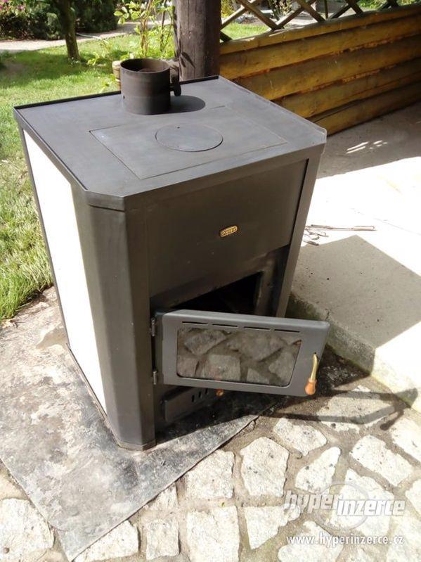 Prodám krbová kamna s výměníkem - foto 3