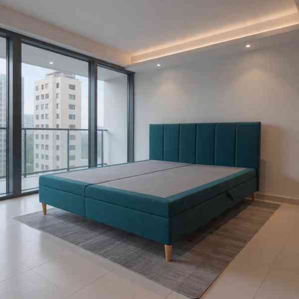 180x200cm vysoká 55cm postel manželská - foto 2