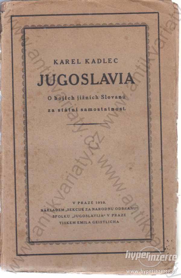 Jugoslavia Karel Kadlec 1919 - foto 1