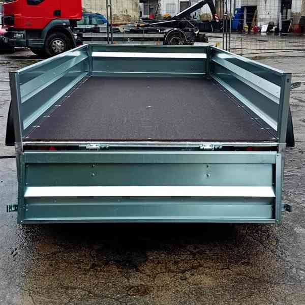 NOVÝ přívěsný vozík  řidičák B 2x osa750Kg,svařovaný rám,DPH - foto 8