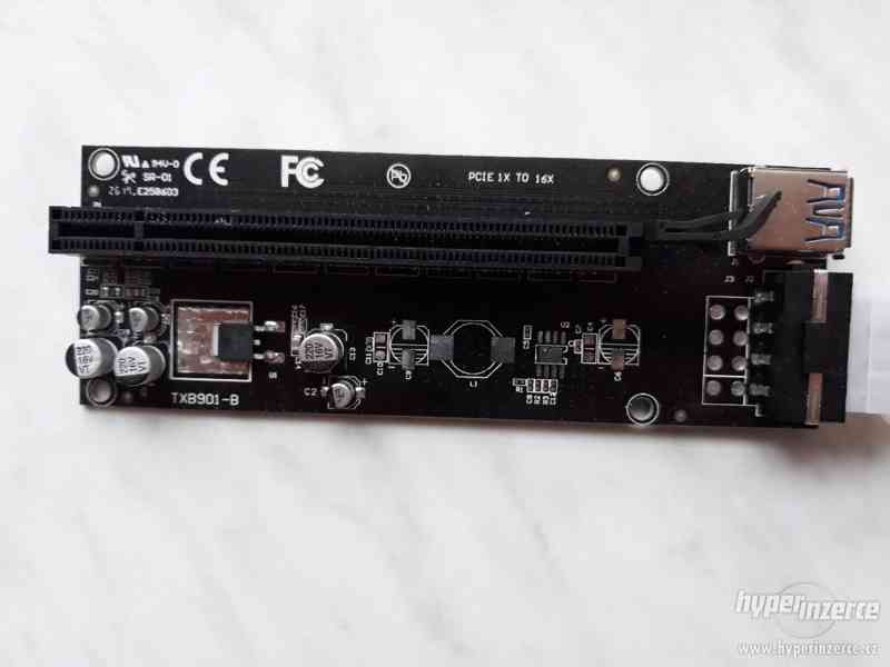 Riser PCIe x16 na PCIe x1 - Mining - foto 1