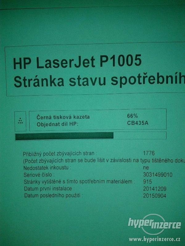 HP Laserjet P1005 / najeto 15tisic / toner 66% - foto 2