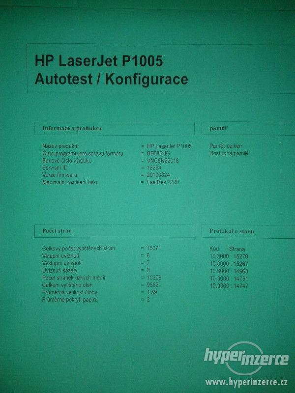 HP Laserjet P1005 / najeto 15tisic / toner 66% - foto 3