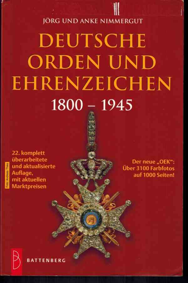 Katalog Nimmergut na německé řády a vyznamenání 1800-1945. 