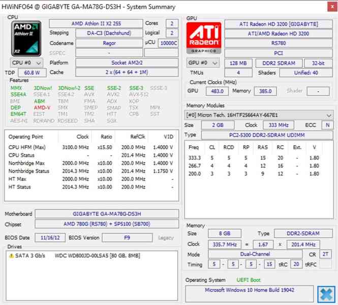 CPU AMD Athlon II X2 255 3.1Ghz s.AM2+/AM3 - foto 7