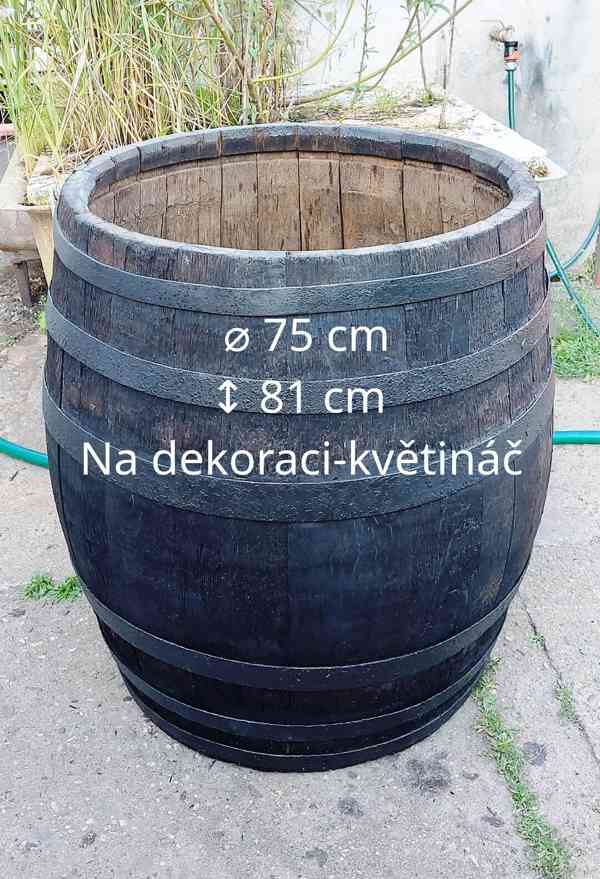 Dřevěné - plastové sudy a kádě 50l - 6500l určeno na vodu. - foto 10