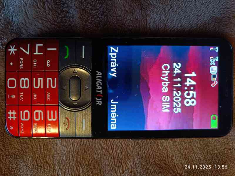 Prodám mob.TLAČÍTKOVÝ telefon ALIGATOR A900R senior - foto 3