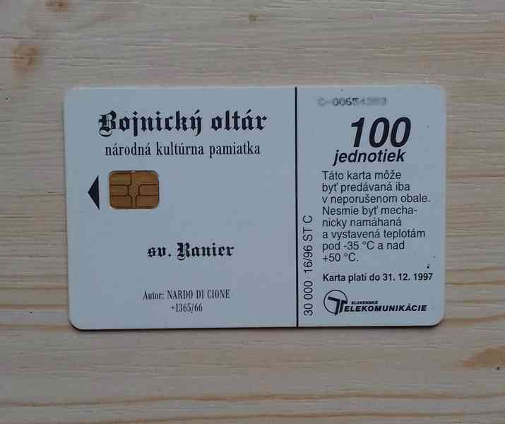 telefonní karta Bojnický oltář - foto 2