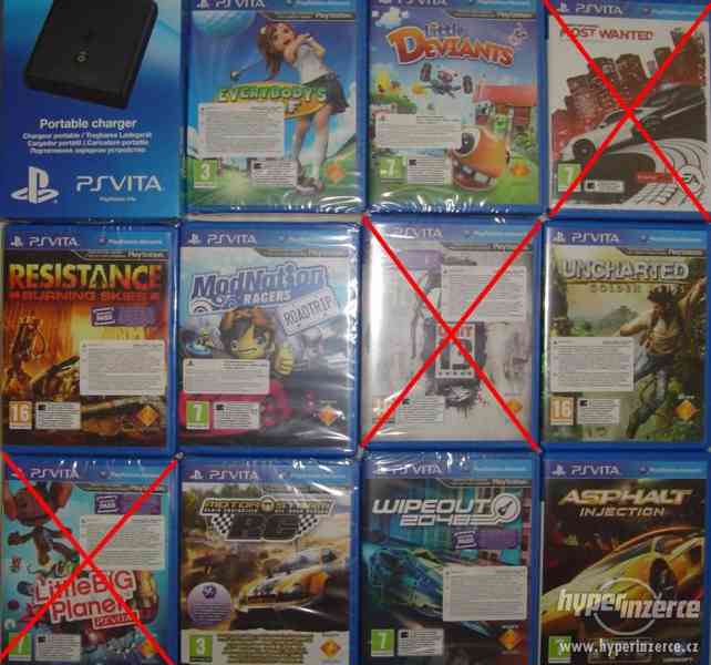 PSVita - playstation vita - PSV hry a nabíječka