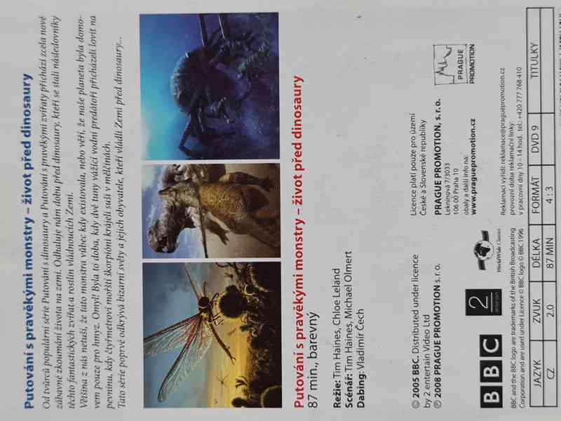 DVD - PUTOVÁNÍ S PRAVĚKÝMI MONSTRY / Život před dinosaury - foto 2