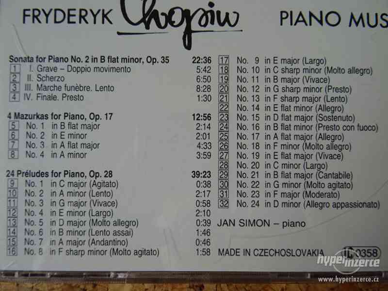 CD – JAN SIMON (piano) – Chopin recital - foto 3
