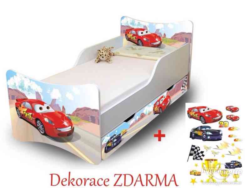 Dětská postel Racer + dekorace ZDARMA - foto 1