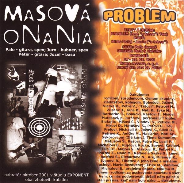 Masová Onania / Problem   (CD-R)  - foto 3