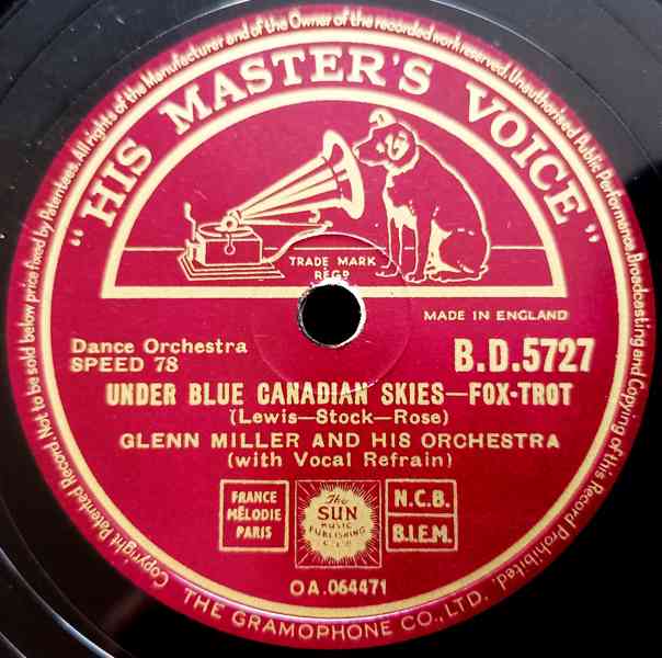 Glenn Miller Orchestra – tři šelakové gramodesky 1940/1941 - foto 11