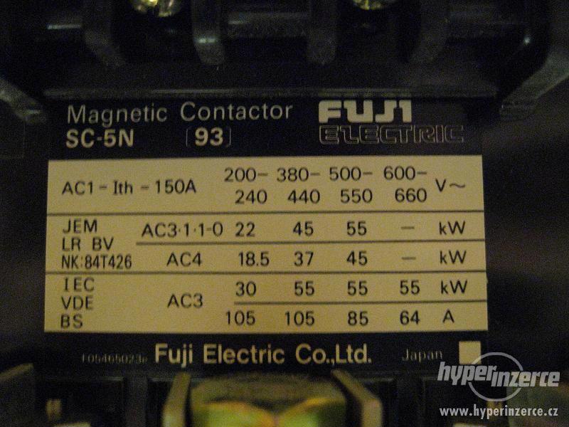 stykač FUJI 120V SC-5N (93) +relé přetížení - foto 3