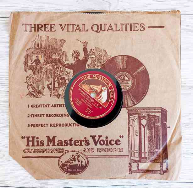 Vlasta Burian - šelaková gramofonová deska z roku 1928  - foto 5