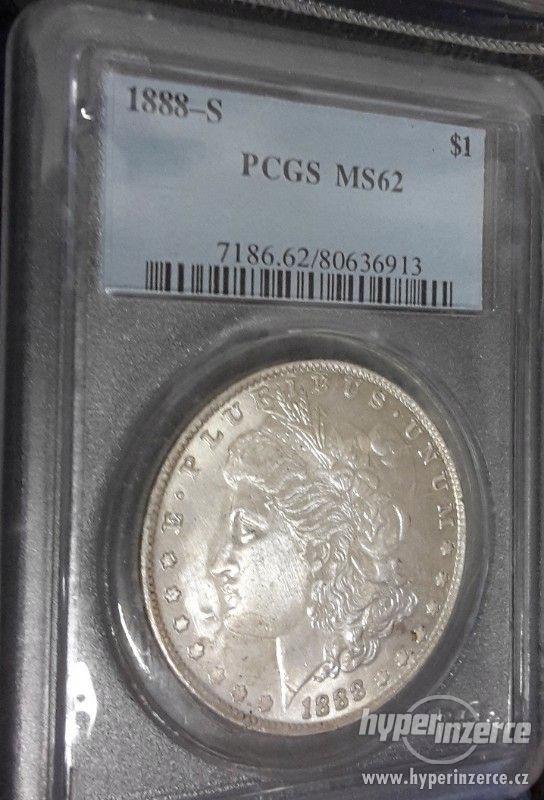 Mince-PCGS MS62 USA Dollar 1888-S - foto 1