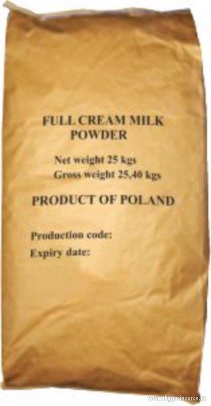 Plnotučné sušené mléko 25kg odstredené sušené mléko /polsko - foto 1