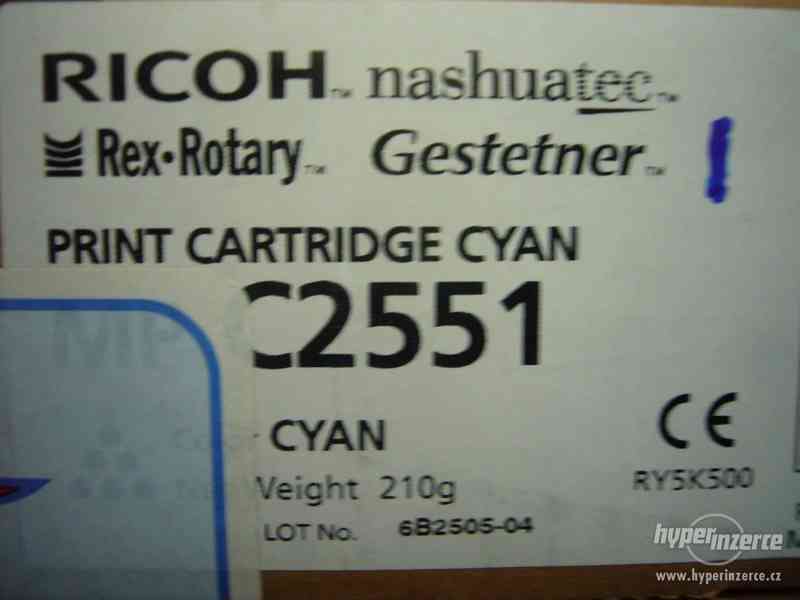 Ricoh Nashuatec Print Cartridge cyan - MP C2551 - foto 2