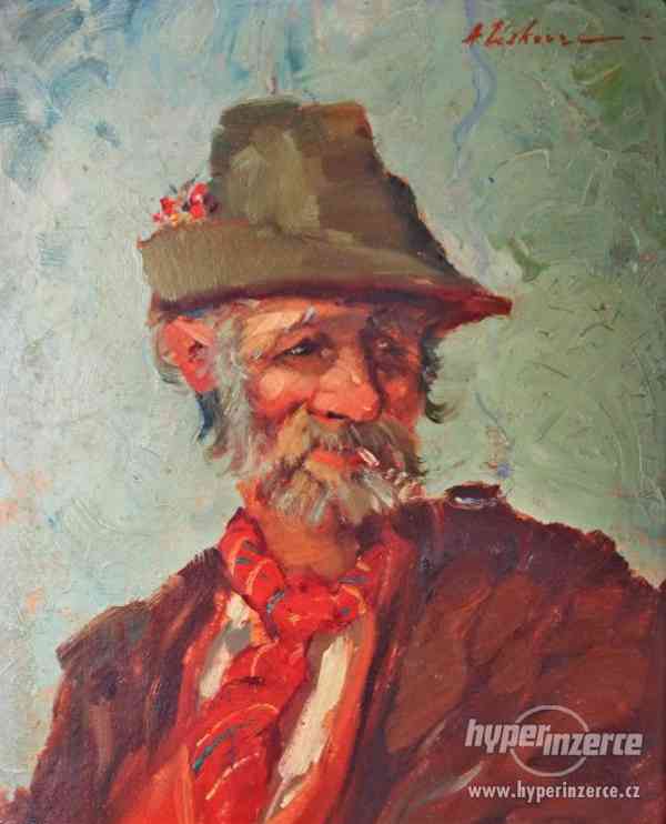 Josef Jiří Kamenický „Venkovský děda” 41 x 35cm - foto 2