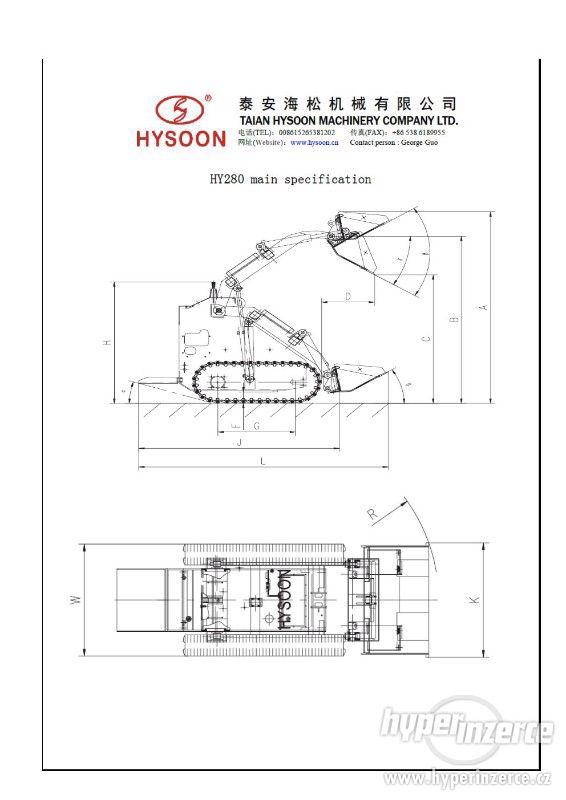 Stavební univerzální profesionílní stroj Hysoon HY 280 - foto 2