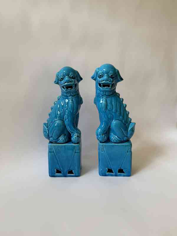 Čínský lev - párové sochy