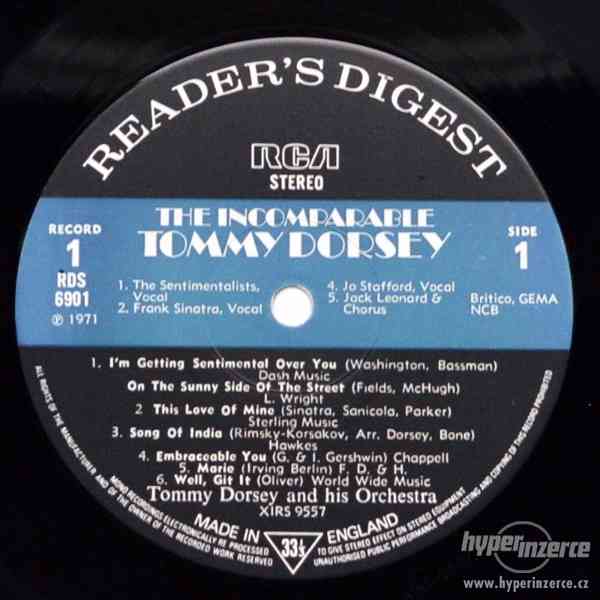 TOMMY DORSEY - THE INCOMPARABLE (BOX 4LP) - foto 9